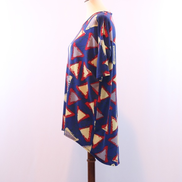 LuLaRoe Irma Triangle Printed High Low Tunic - Picture 3 of 6